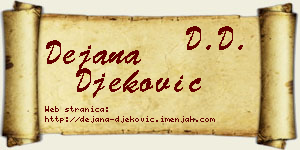 Dejana Đeković vizit kartica